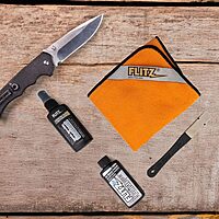 Flitz Knife Restoration Kit - USA-Made All-in-One Knife Cleaner & Restoration Tools - Includes 1.76oz Polish