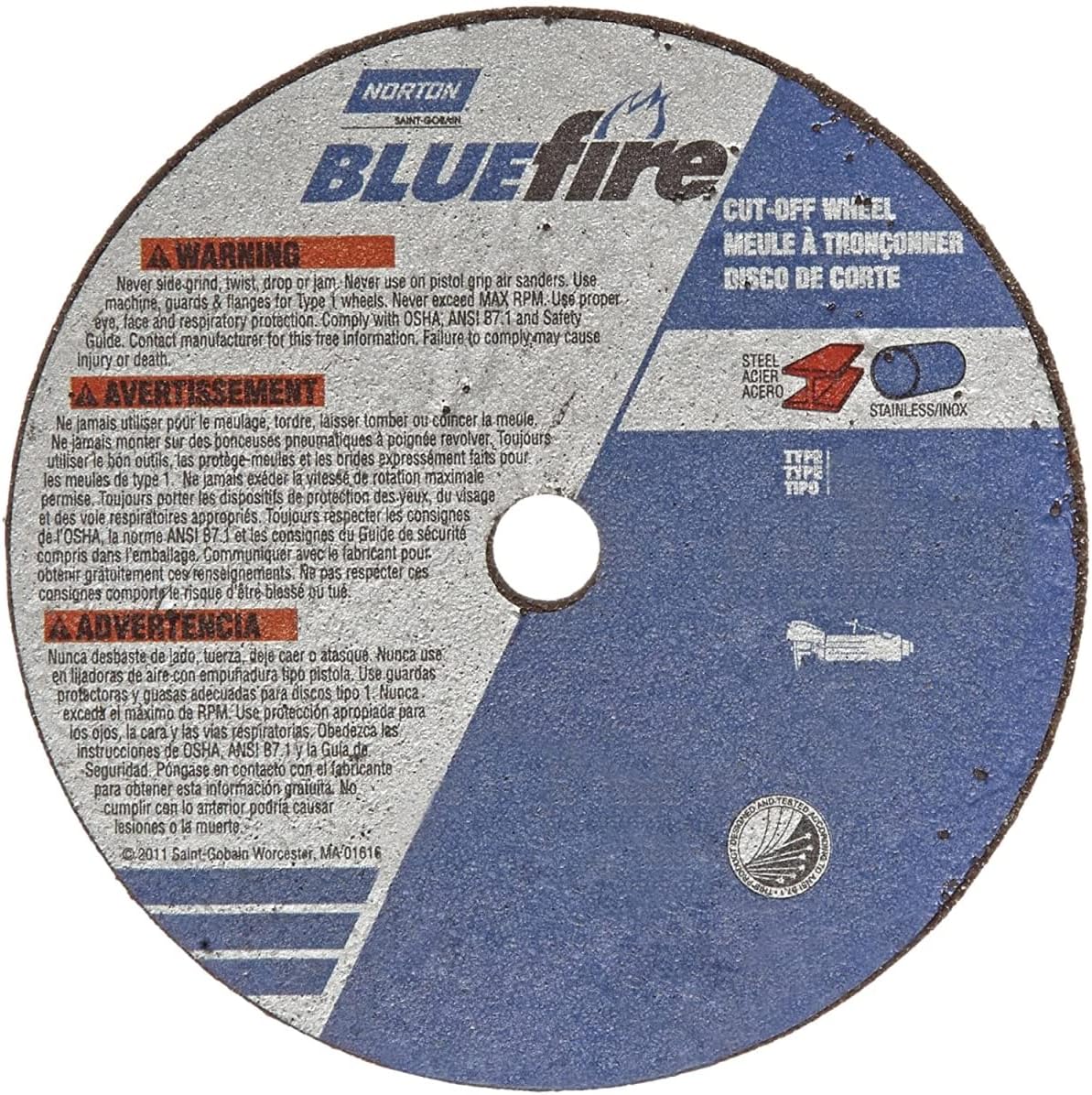 Saint-gobain Abrasives Norton Abrasive Cut-Off Wheel 66252843171