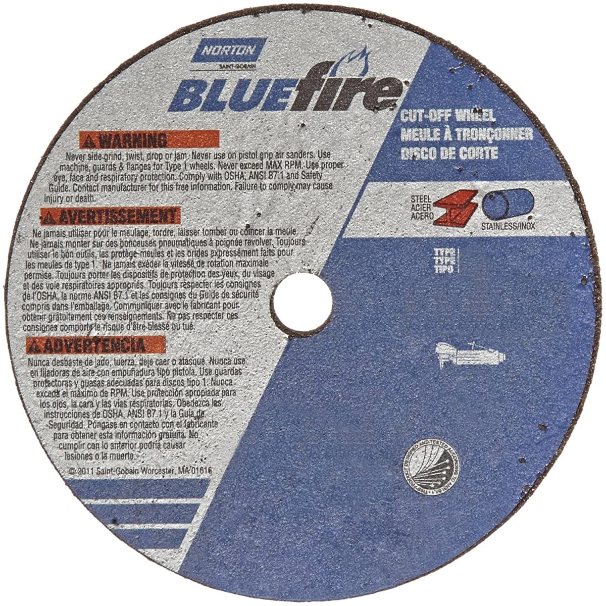 Saint-gobain Abrasives Norton Abrasive Cut-Off Wheel 66252843171