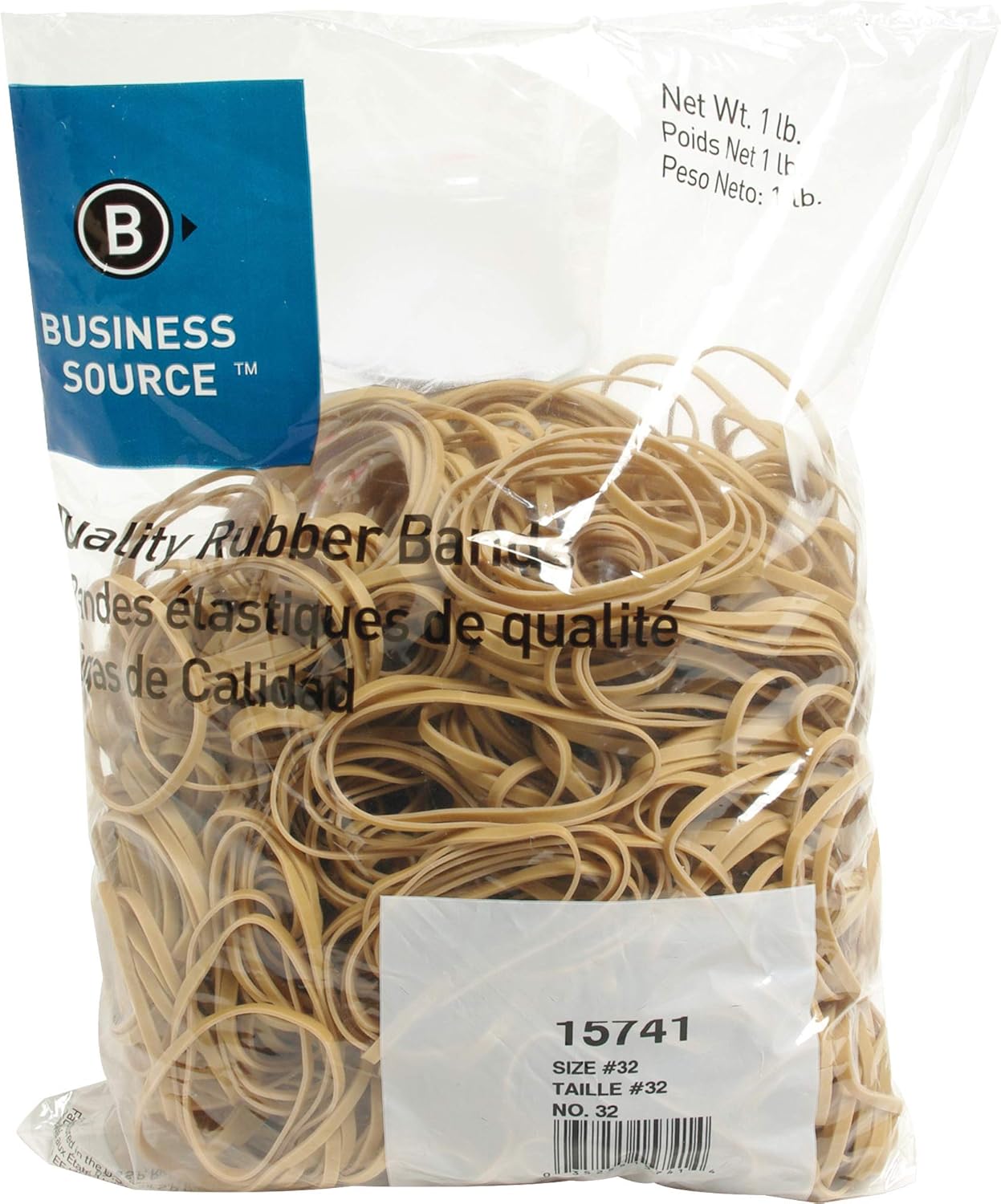 Business Source Quality Rubber Bands - Size: #32 - 3in Length x 0.1in Width - Sustainable - Rubber - Crepe - 700 / Pack