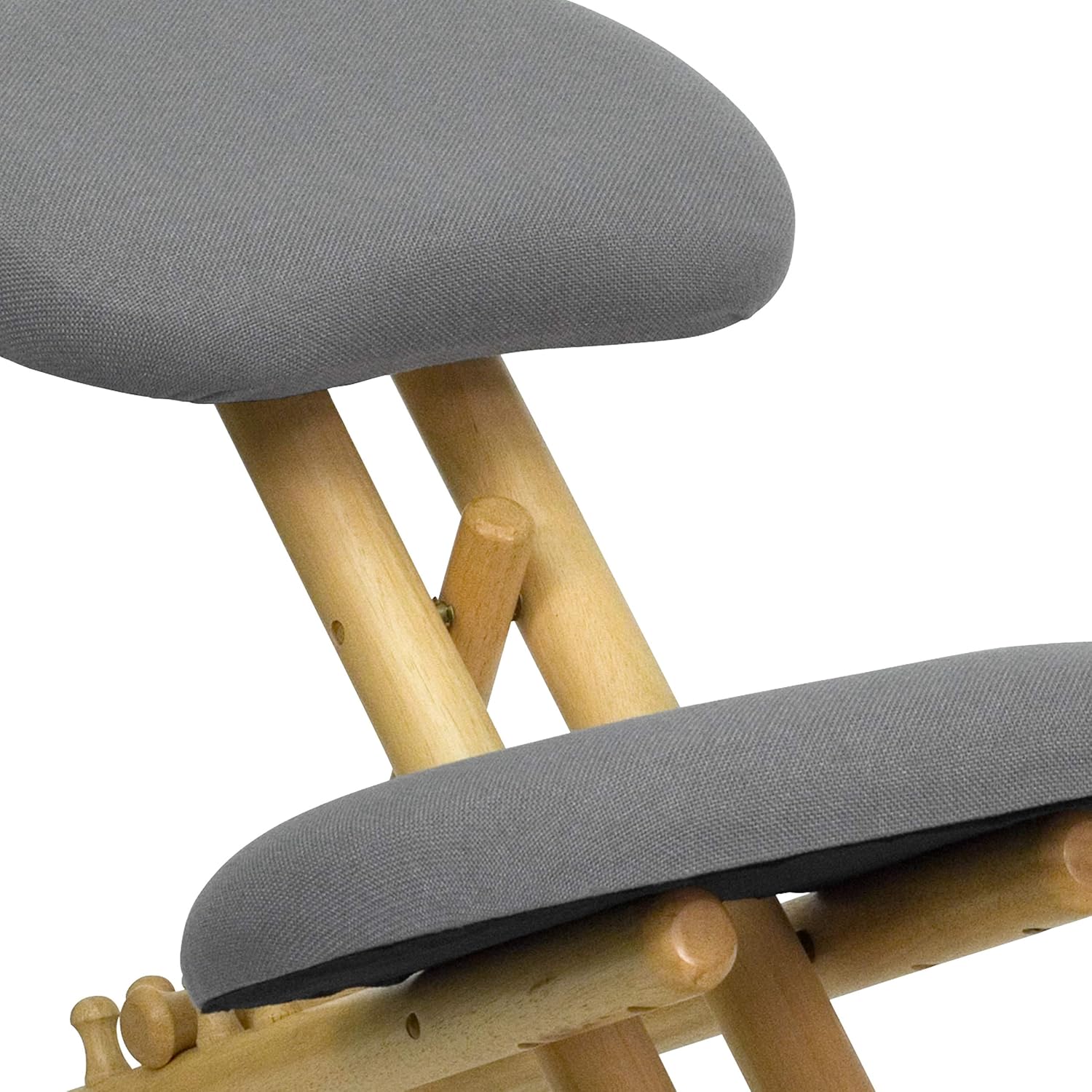 Flash Furniture Posey Mobile Wooden Ergonomic Kneeling Office Chair