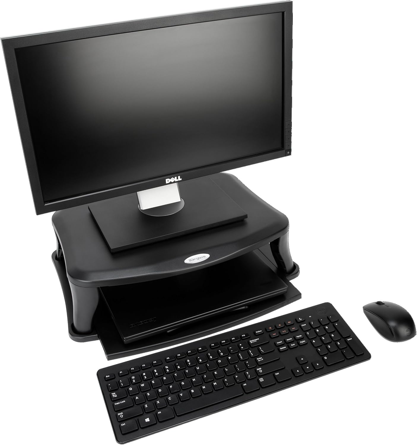Targus Universal Monitor Stand, 5-9/16inH x 14inW x 19-13/16inD, Black
