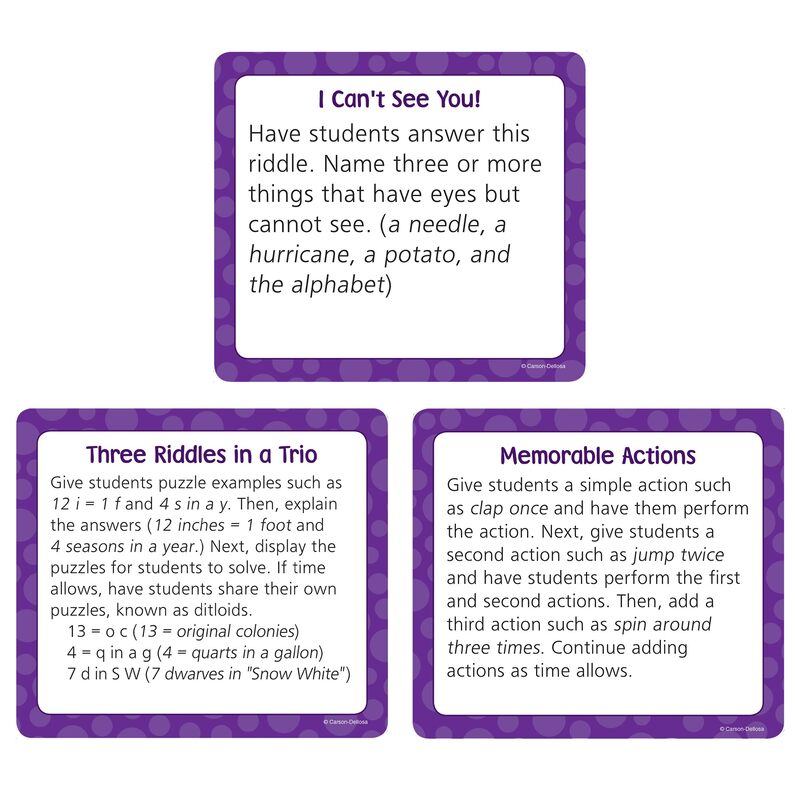 Carson-Dellosa Brain Breaks Curriculum Cut-Outs, Brain Benders, Grades K-5