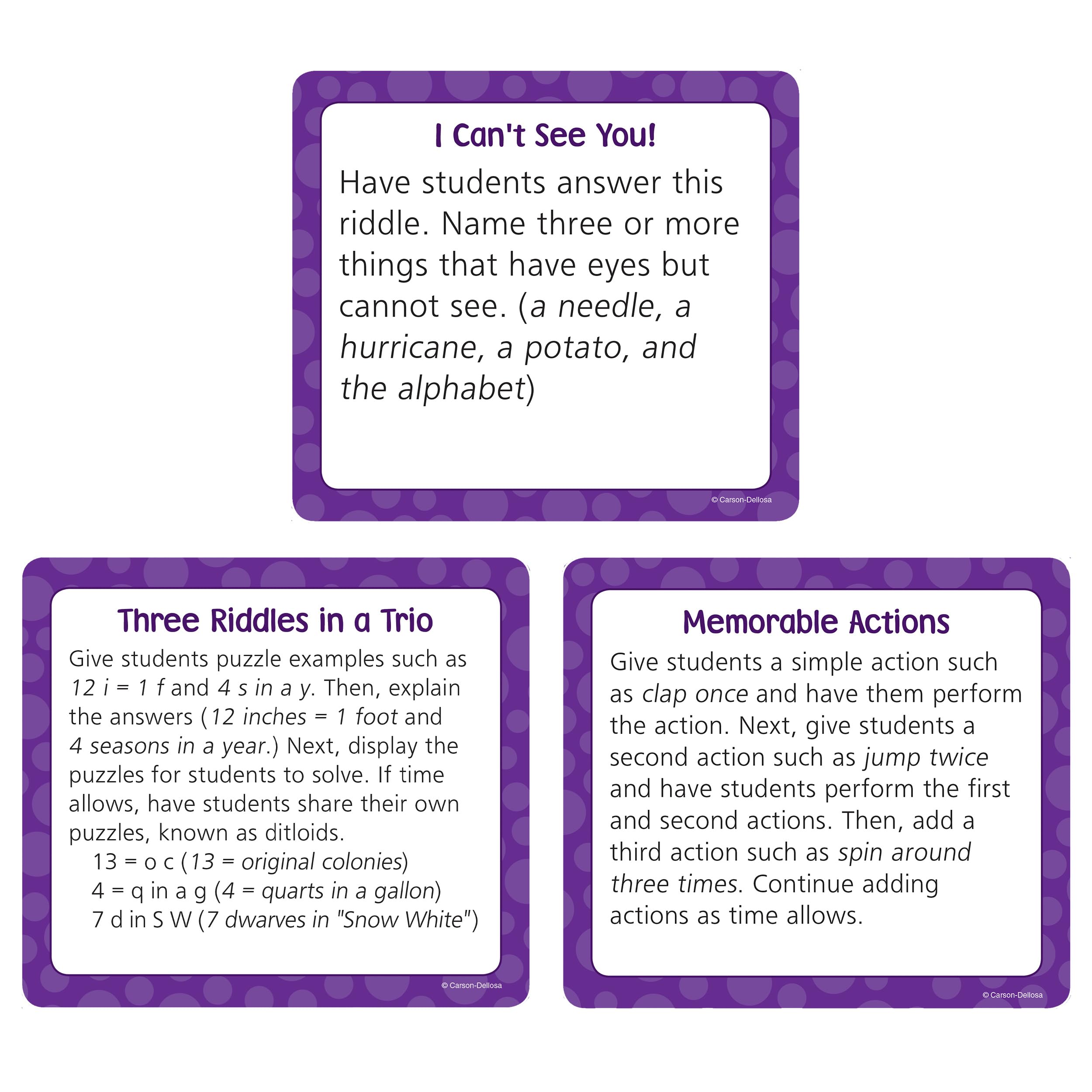 Carson-Dellosa Brain Breaks Curriculum Cut-Outs, Brain Benders, Grades K-5