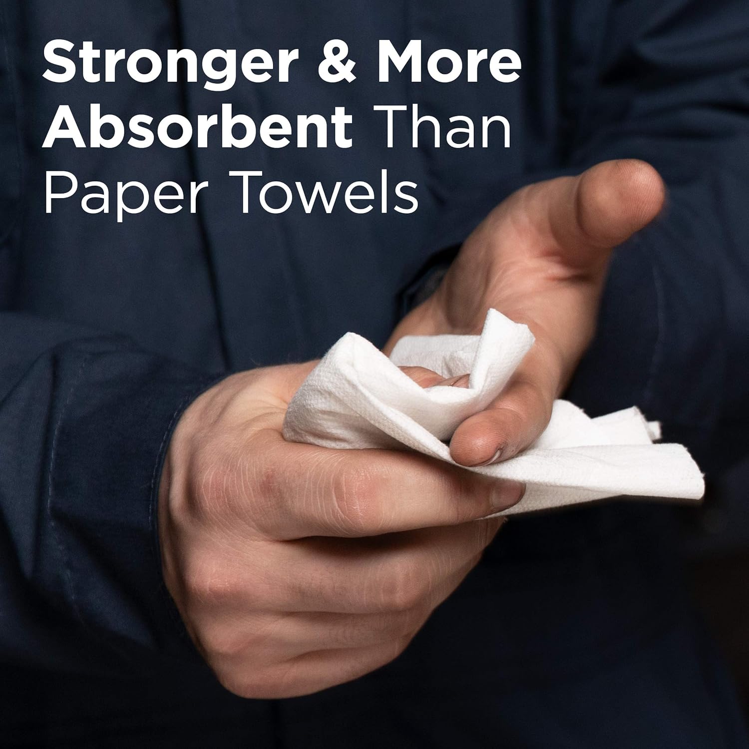 Brawny Professional P200 Disposable Cleaning Towel by GP PRO (Georgia-Pacific), 29221, 1/4-Fold, White