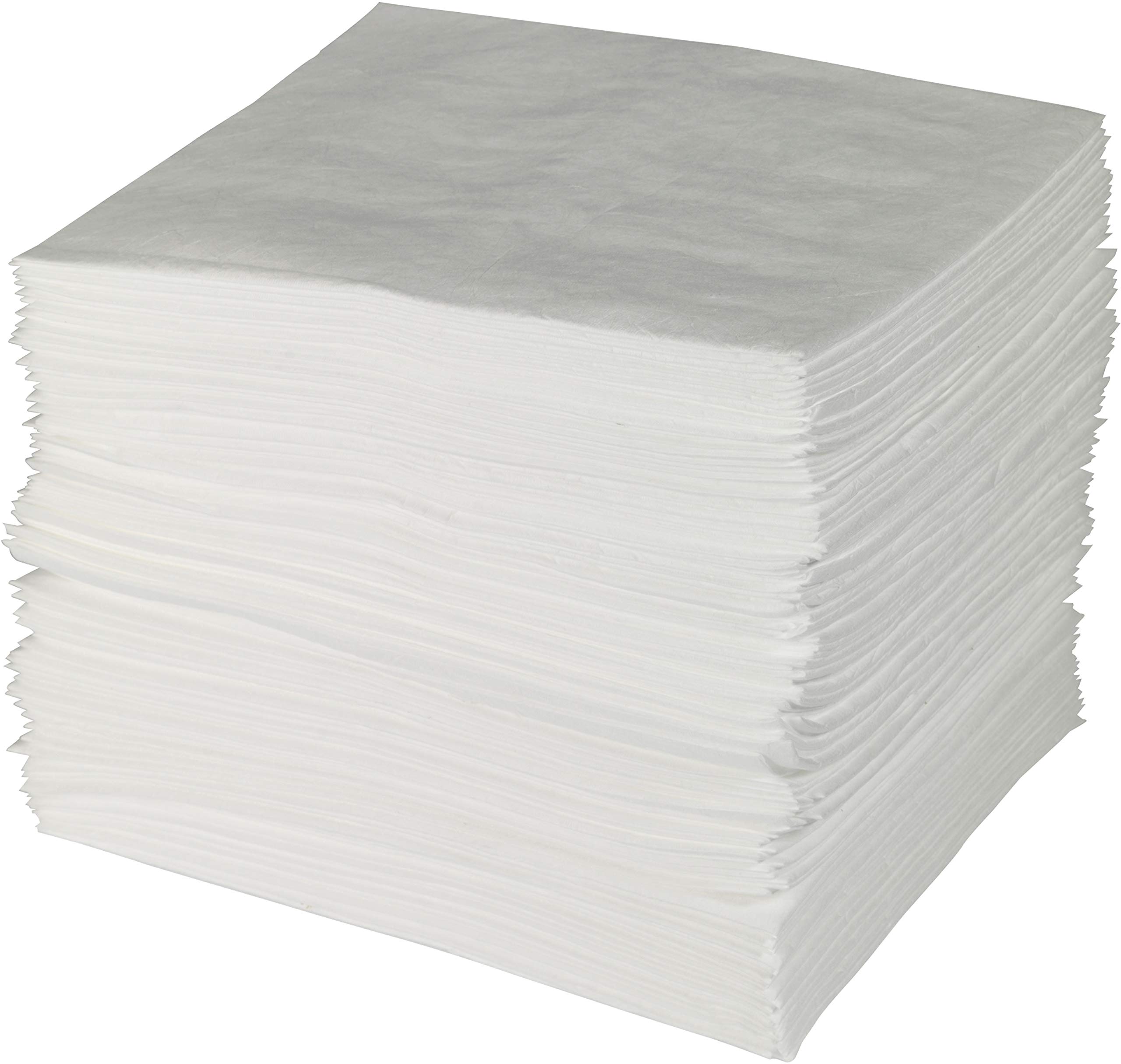 Brady SPC ENV500 Light Weight Oil Only Non-Bonded Enhanced Absorbency Pads for Removing Oil from Water or Land, White