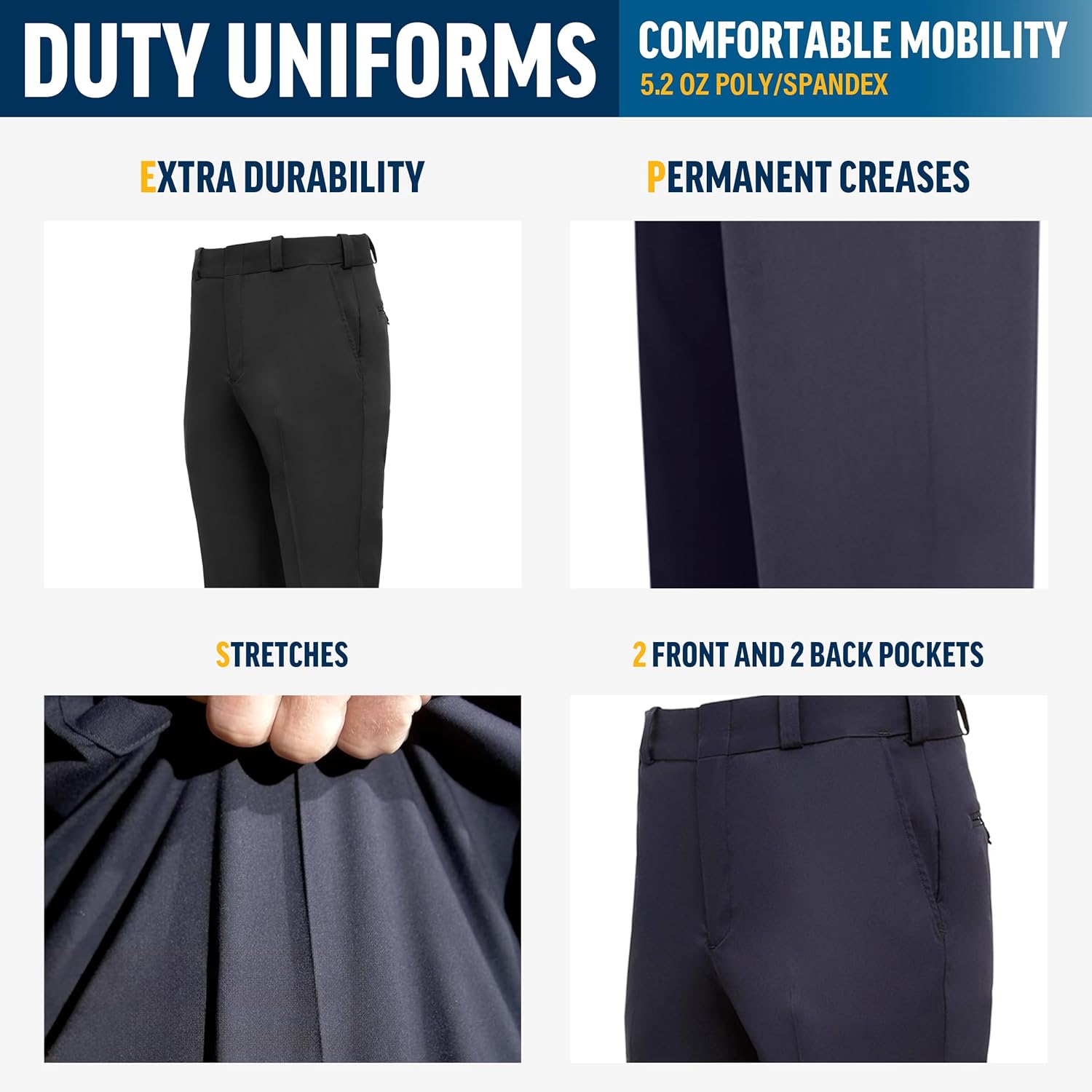 Flying Cross CORE STAT Men's Class A 4-Pocket Law Enforcement Pants