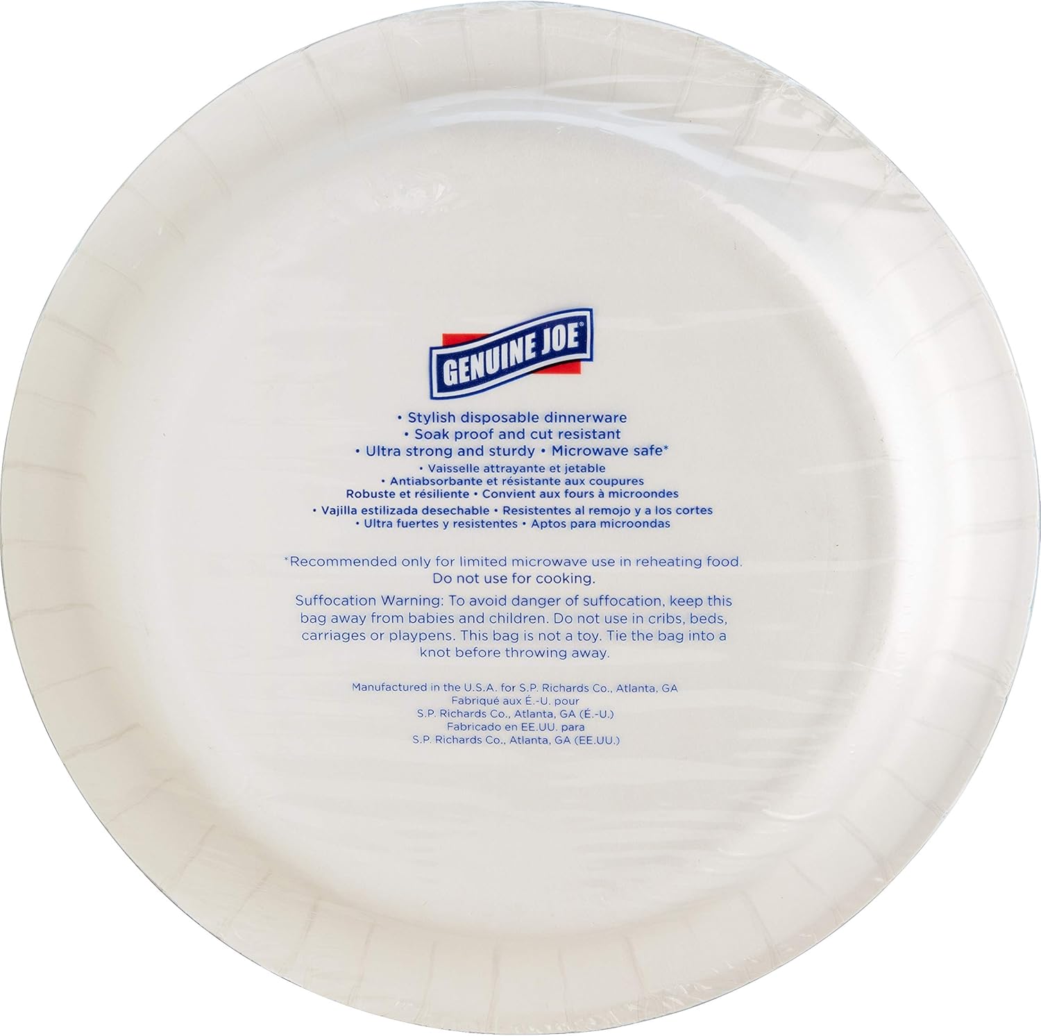 Genuine Joe Printed Disposable Paper Plates