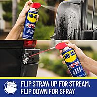 WD-40 Original Formula, Multi-Use Product with Smart Straw Sprays 2 Ways,12 OZ 1-Pack Sprays