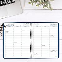 AT-A-GLANCE Weekly Appointment Book Planner, Large 8-1/4 x 11, Quarter-Hourly