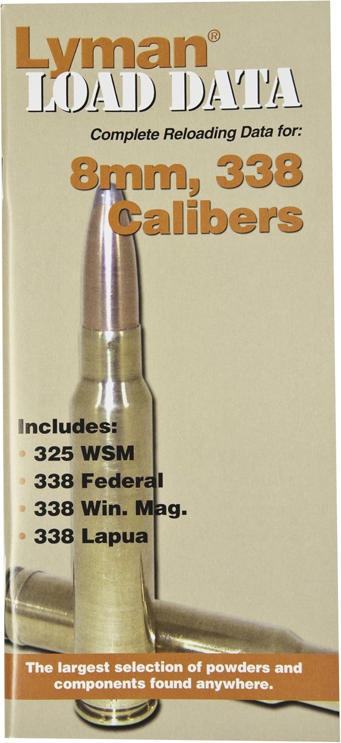 Lyman Load Data Book 338 Caliber, 8-mm