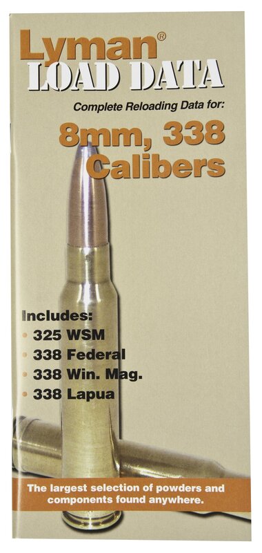 Lyman Load Data Book 338 Caliber, 8-mm