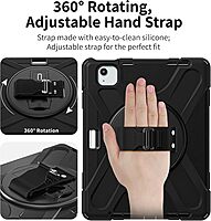 CODi Rugged Case for iPad Air 11" (M3, M2), iPad Pro 11" (4th-1st Gen), iPad Air 10.9" (5th,4th Gen) | 360° Protection, Kickstand, Hand & Shoulder Strap