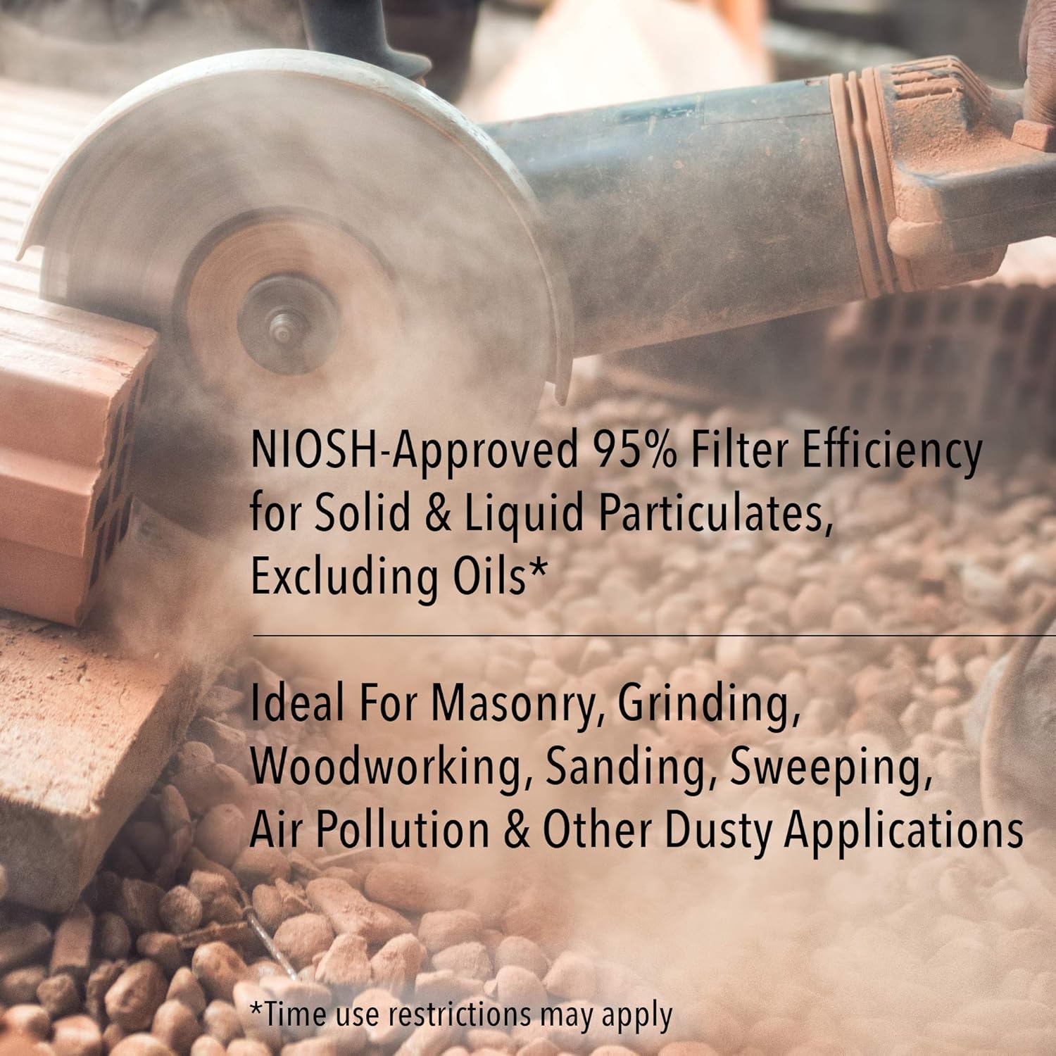 Honeywell NIOSH-Approved N95 Respirator Mask with Exhalation Valve for Airborne Particulates (RWS-54006)