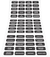 Blue Sea Systems 8214 Black Small Format Label Kit - 60 Labels