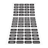 Blue Sea Systems 8214 Black Small Format Label Kit - 60 Labels