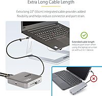 StarTech.com USB C Docking Station, Dual 4K 60Hz HDMI Hub for MacBook Pro (M1/M2/M3/M4) and Windows, USB-A/USB-C 10Gbps Hub, 100W Power Delivery, GbE, SD, 22in/56cm Cable (102B-USBC-MULTIPORT)