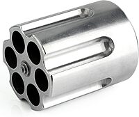 Barbuzzo Revolver Pen Holder & Paperweight, Cast Aluminum Desk Organizer