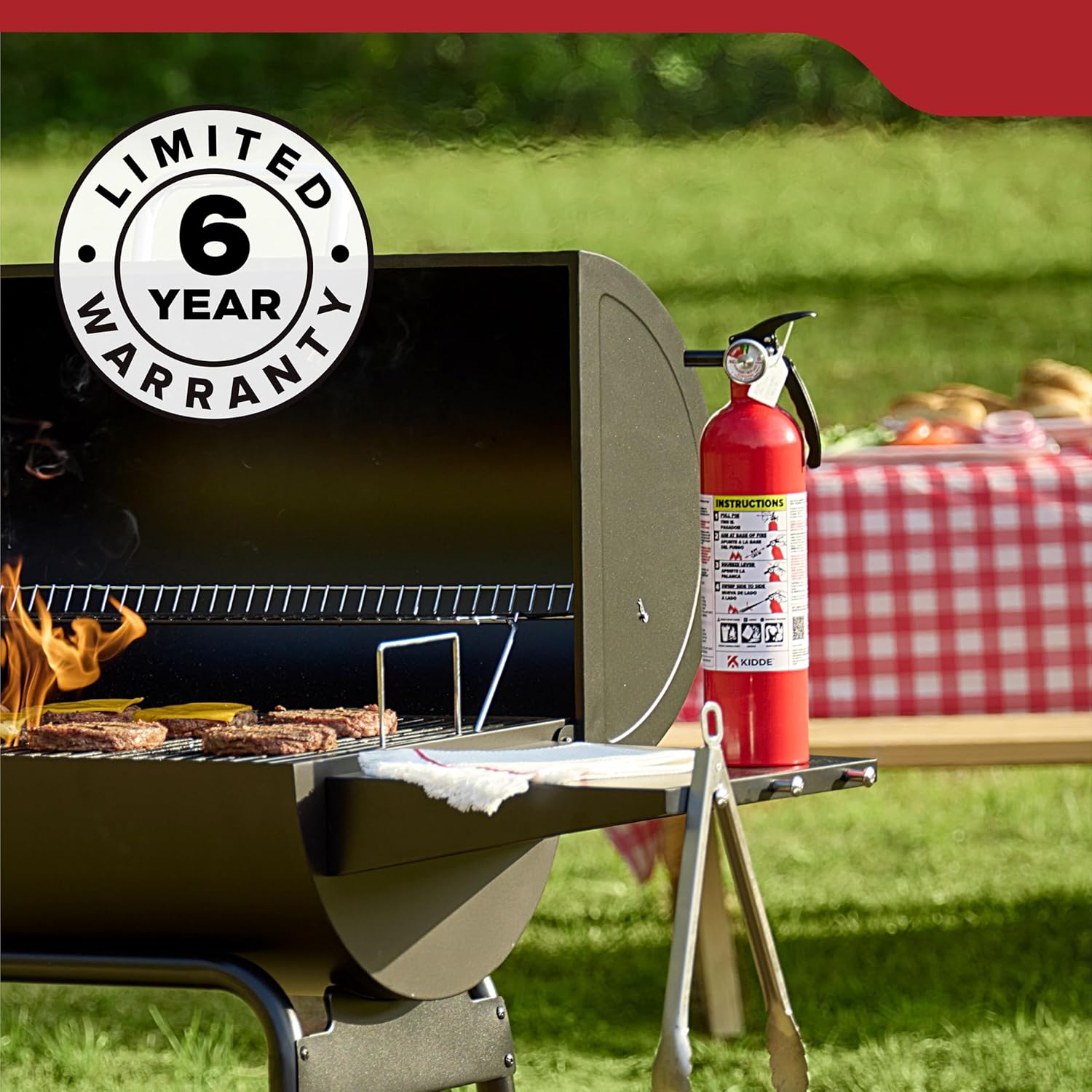 Kidde, FA110G, Multi Purpose Fire Extinguisher for Home, Office, Dorm, Residential, 1A10BC 1 Pack