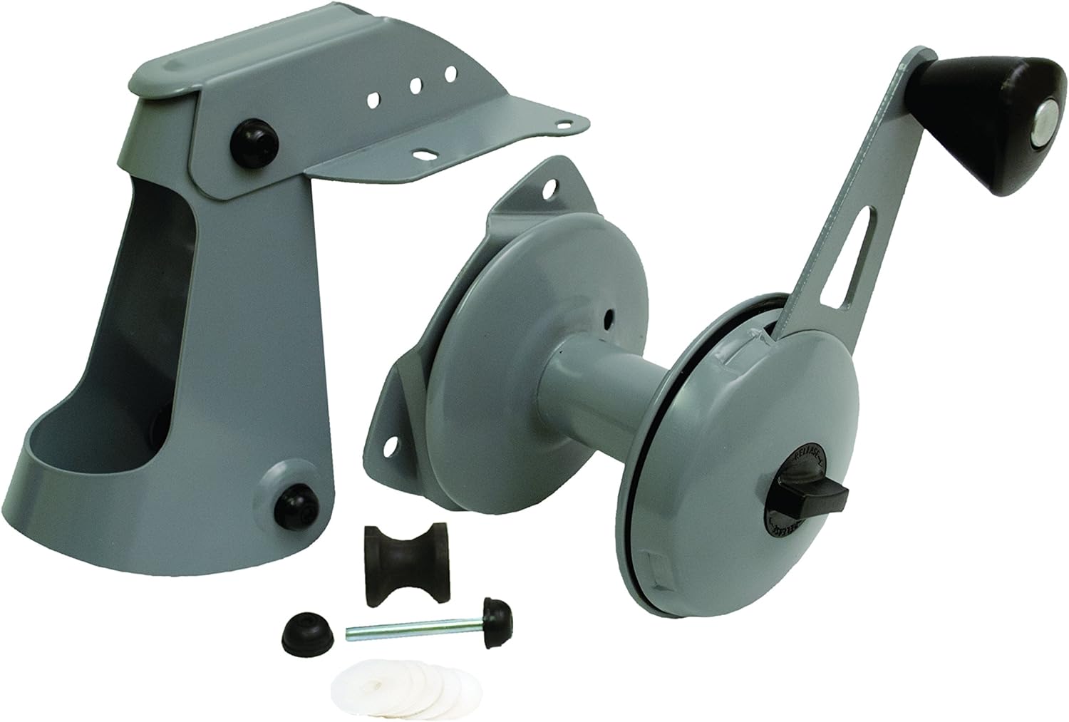 Attwood 13710-4 Anchor Lift System, Lifts and Drops Anchor, Heavy-Gauge Steel, Self-Lubricating Nylon Wheels