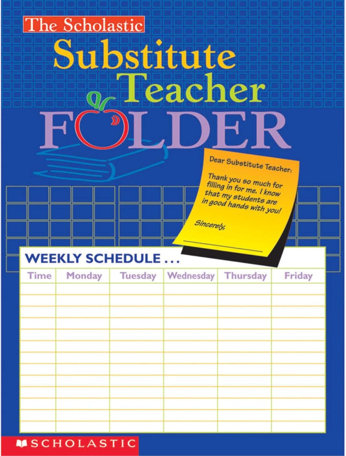 Scholastic Substitute Teacher Folder
