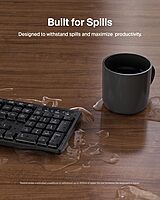 Belkin Wireless Keyboard and Mouse with USB-A Receiver - Keyboard Set withWireless Mouse, Ergonomic Design for Home, Office