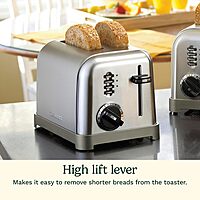 Cuisinart CPT-160 Metal Classic 2-Slice Toaster, Brushed Stainless