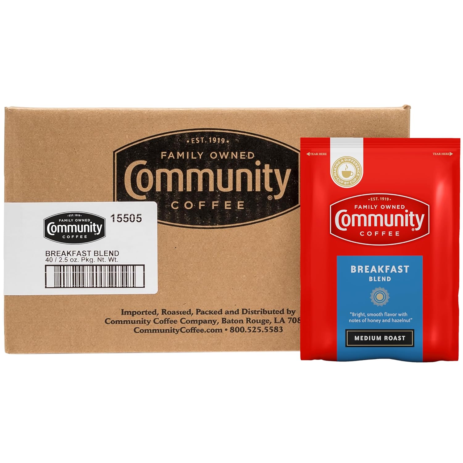 Community Coffee Pre-Measured Ground Coffee Packs