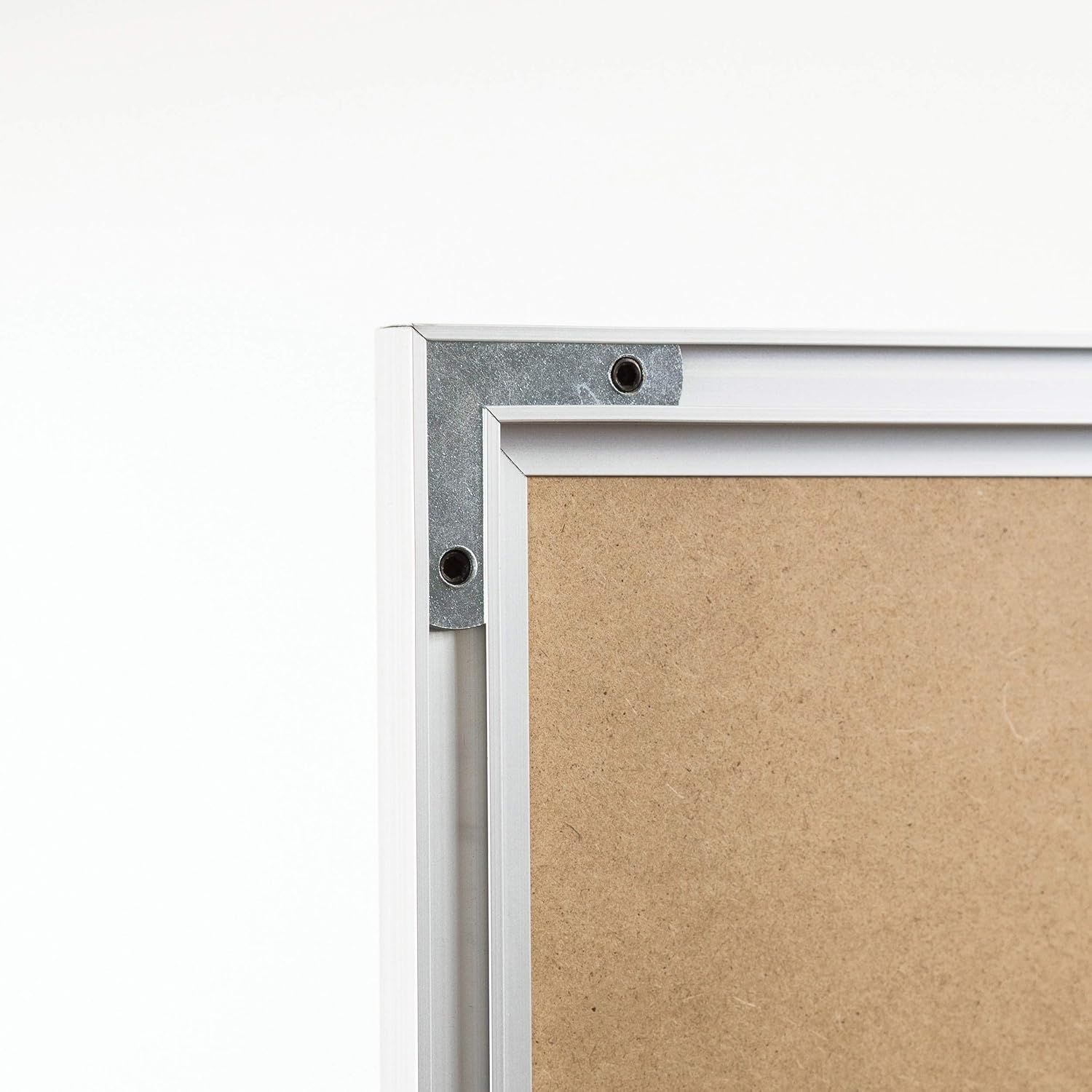 U BRANDS Melamine Non-Magnetic Dry-Erase Board, Silver Aluminum Frame