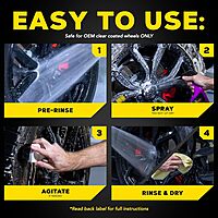 Meguiar's Hot Rims Wheel Cleaner, 24 Oz Spray Bottle