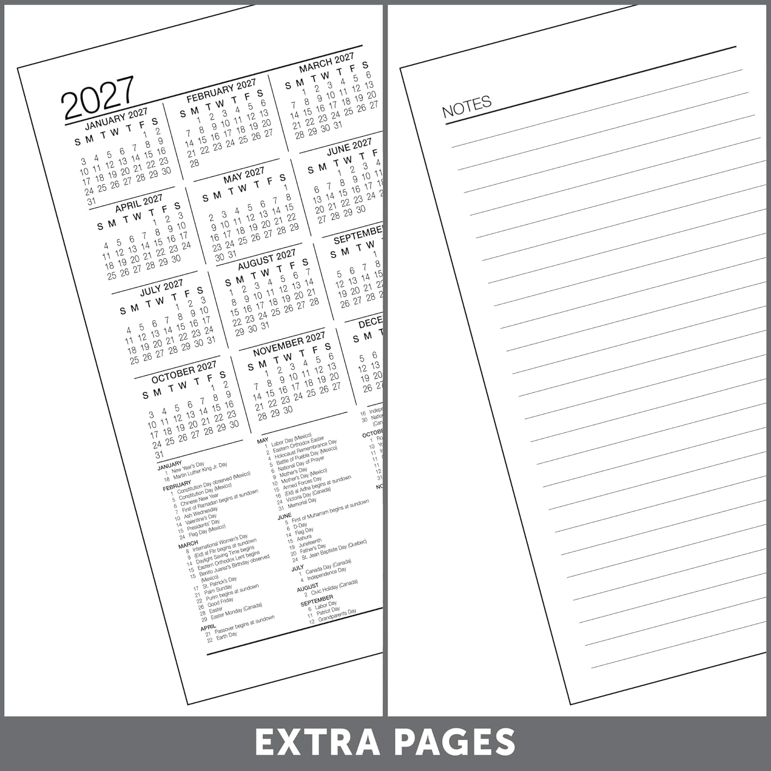 Office Depot Brand Daily Desk Calendar Refill, 3 1/2" x 6", White, January 2026 to December 2026, SP717D5026