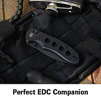 CIVIVI Triptych Folding Pocket Knife, 2.97in 14C28N Blade, G10 Handle, Button Lock