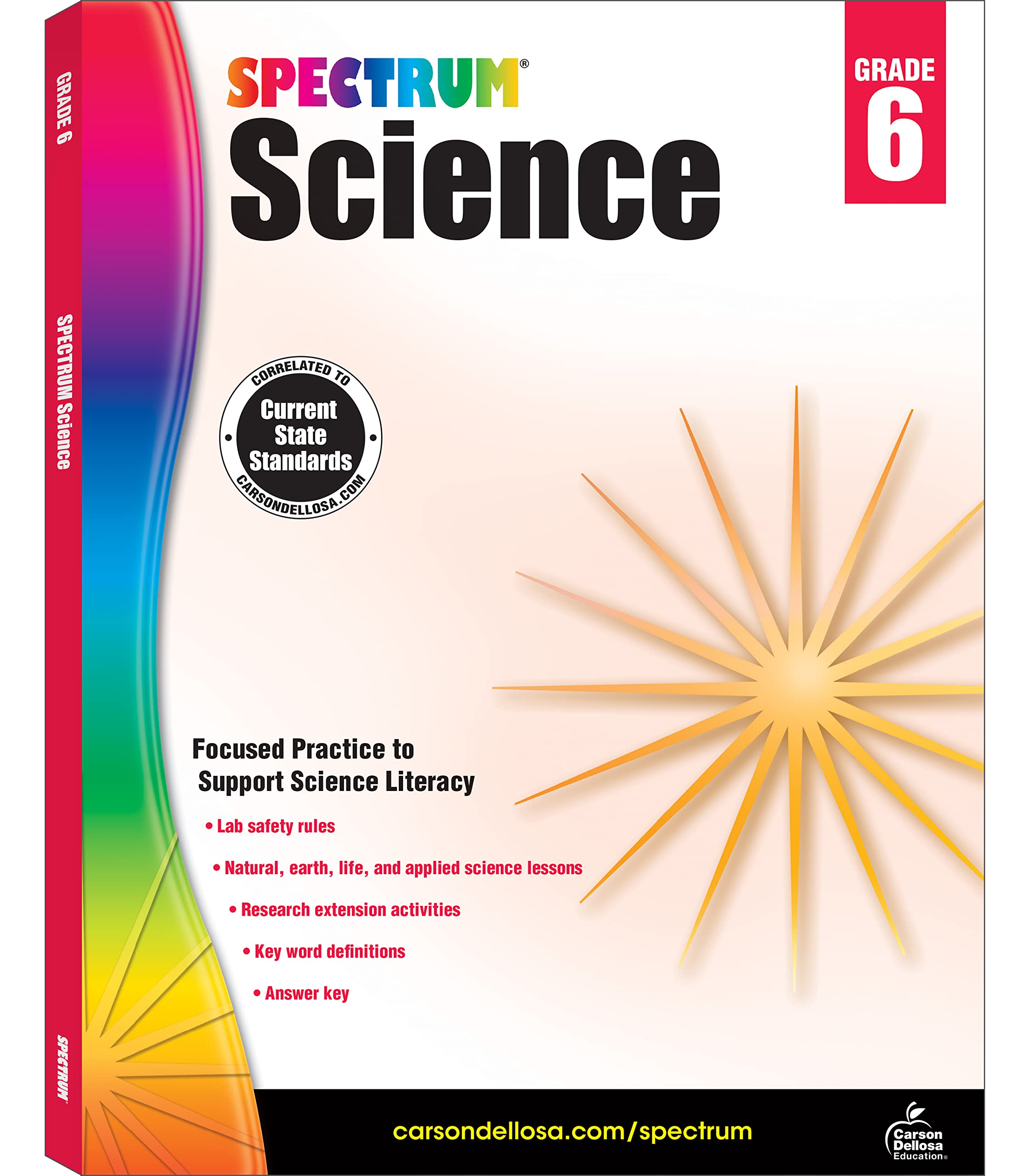 Carson-Dellosa Spectrum Science Workbook, Grade 6