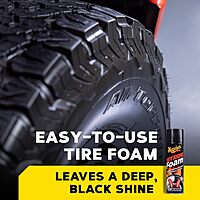 Meguiar's Hot Shine Tire Foam - High Goss Tire Shine That Cleans, Shines, and Protects in One, Deep