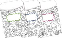 Barker Creek Peel & Stick Library Pockets, Color Me!