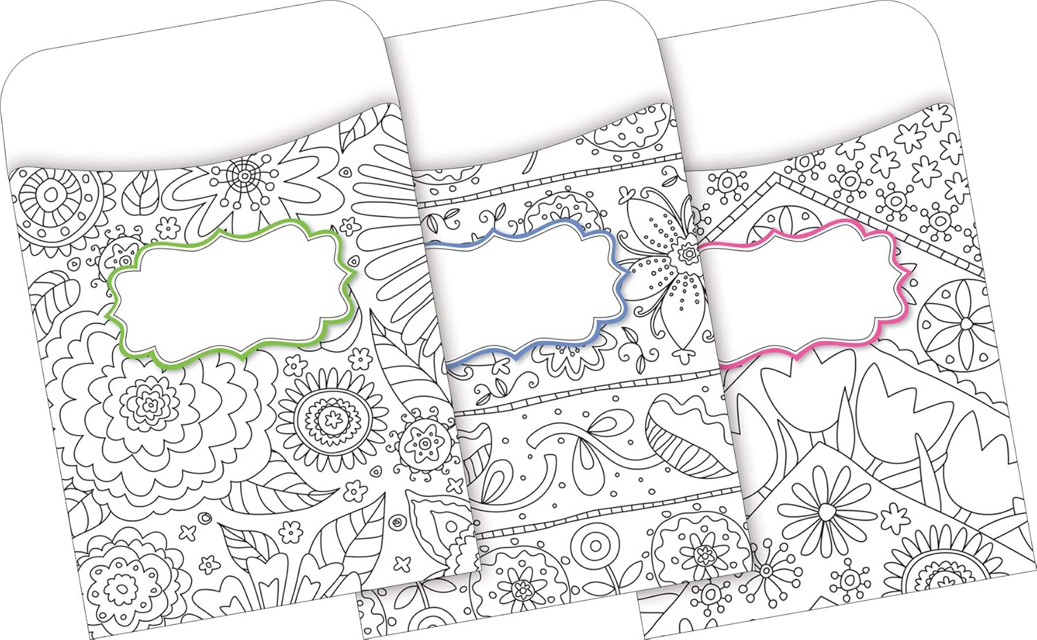 Barker Creek Peel & Stick Library Pockets, Color Me!