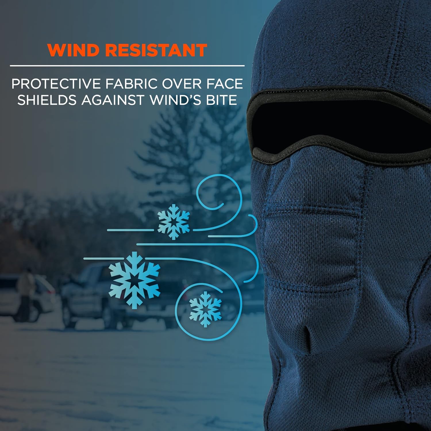 Ergodyne N-Ferno 6823 Wind-Proof Hinged Balaclava Face Mask