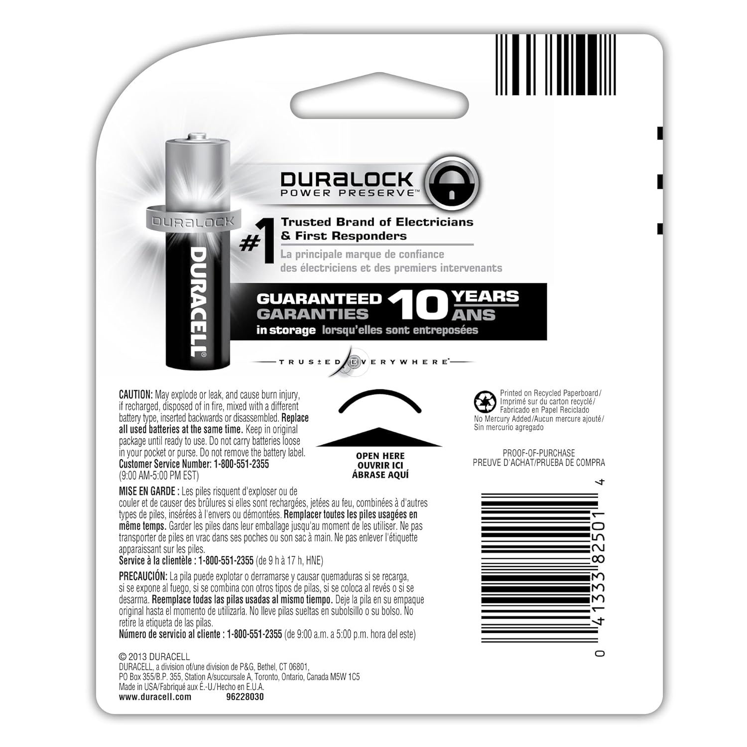 Coppertop AA Alkaline Batteries, 8 Count