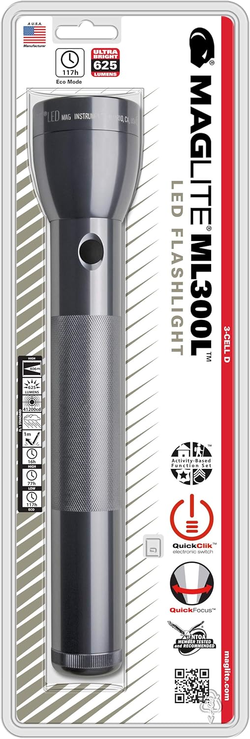 MAGLITE ML300L LED 3-Cell D Flashlight
