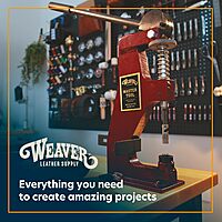 Weaver Leather Supply Rawhide Mallet, Silent Robust Water Buffalo Leather Hammer, Leathercraft Tool for Tooling