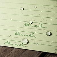 Rite in the Rain Weatherproof Index Cards, 3" x 5", Universal Pattern, Green (No. 991)