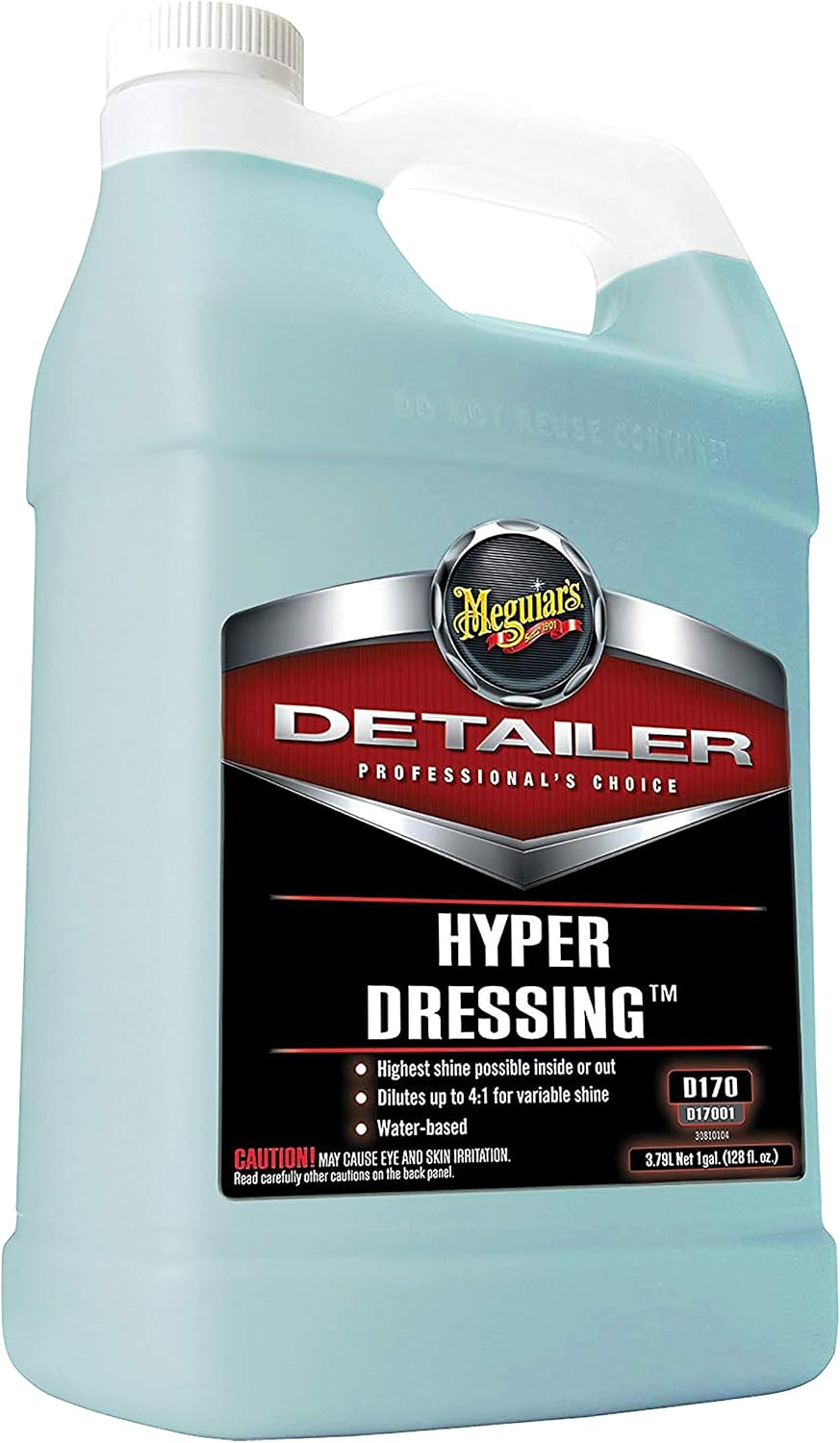 Meguiar's D17001 Hyper Dressing - 1 Gallon – Give Your Car’s Trim Pieces the Best Shine & Gloss Pre-Wax