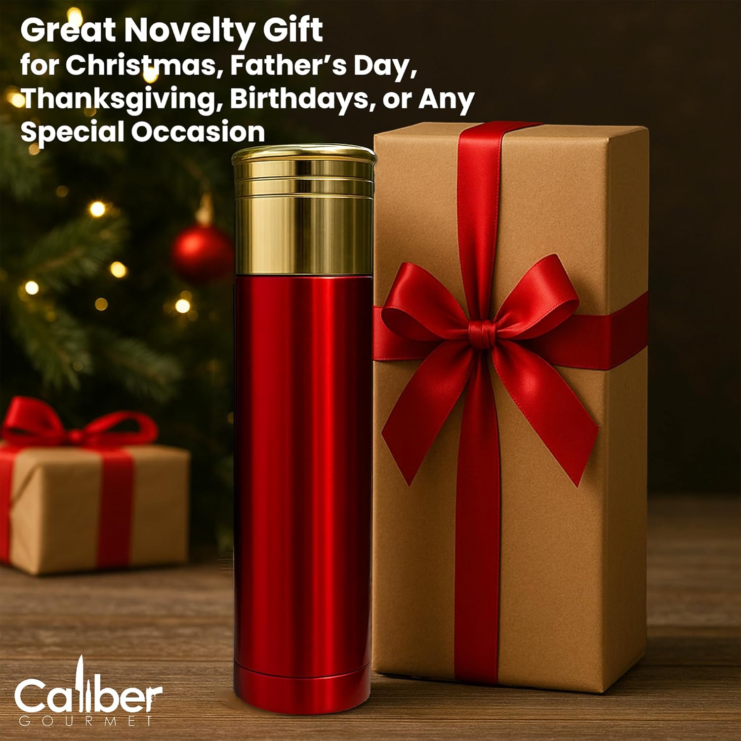 CALIBER GOURMET Bullet Thermos Bottle Vacuum Insulated Stainless Steel