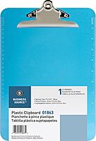 Sparco Plastic Clipboard, 8 1/2in x 12in, Blue