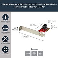 StarTech.com PCIe NVMe Host Adapters - M.2, U.2, U.3, SFF