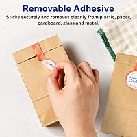 Avery Matte White Removable Lollipop Labels, Sure Feed, 1.5" x 4", 120 Labels