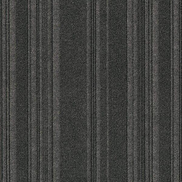 Foss Peel and Stick First Impressions Barcode Black Ice 24 in. x 24 in. Commercial Carpet Tile (15 Tiles/Case)