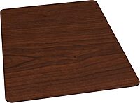 ES Robbins Trendsetter Chair Mat, 36"x48" Rectangle Dark Cherry Woodgrain Design 36"x48"