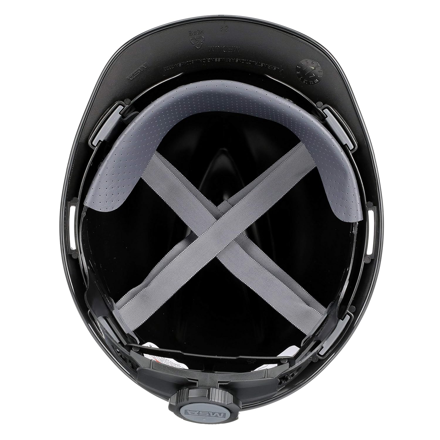 MSA 10079479 V-Gard Slotted Hard Hat, Americaln Eagle,, Capacity, Volume, Polyethylene, Standard, black/Red/White/Blue