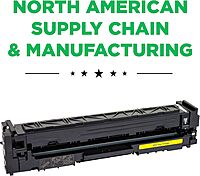 Clover Remanufactured Toner Cartridge (Reused OEM Chip) Replacement for HP 206A (W2112A) | Yellow